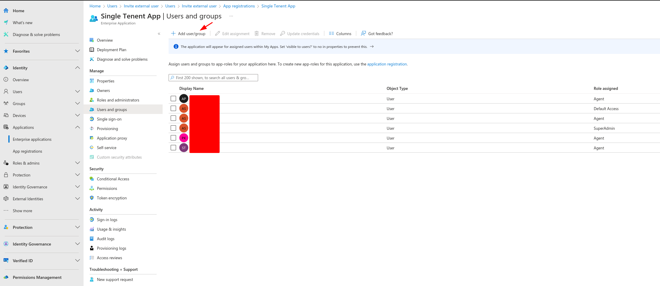 Click on Users and Groups